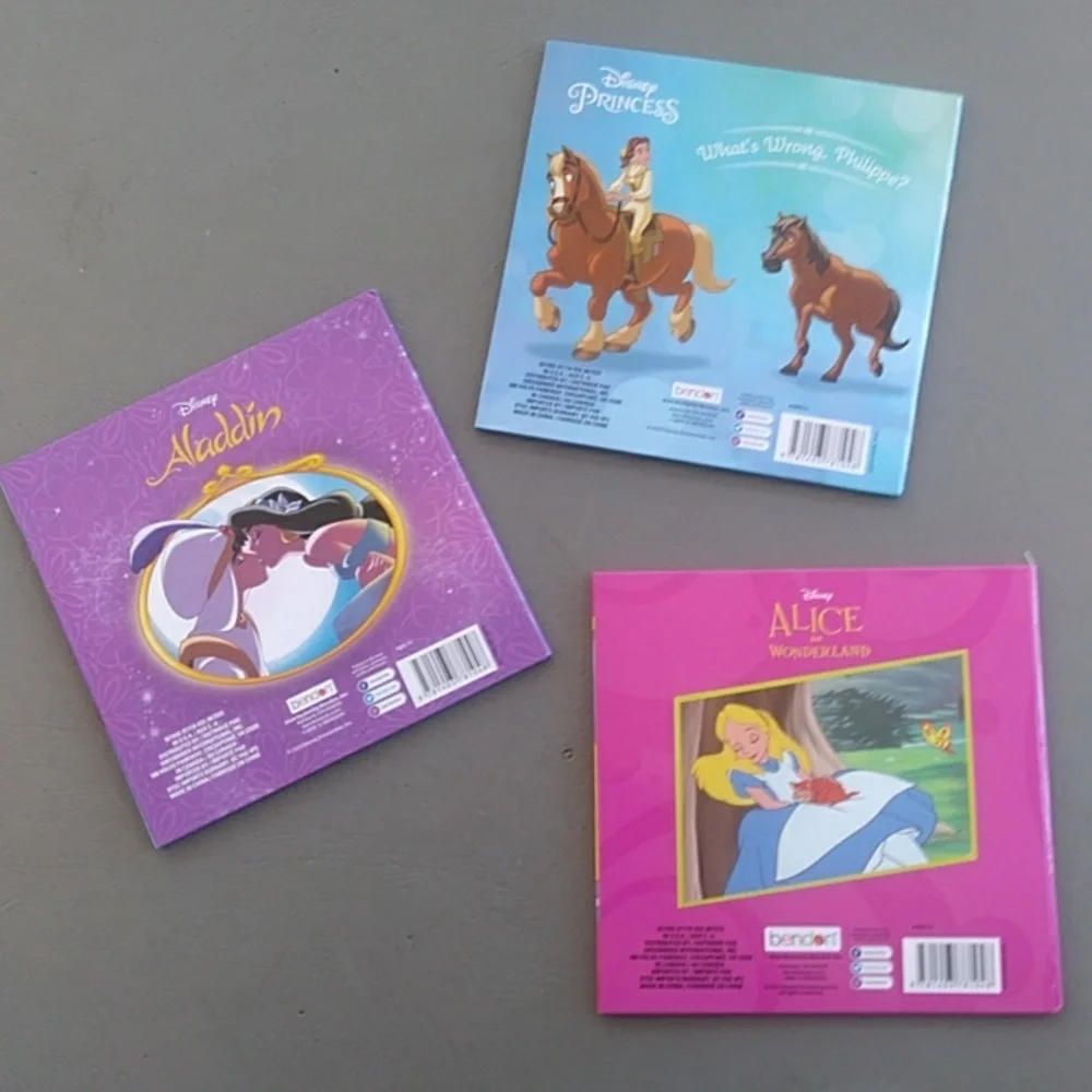 Disney Bendon Kids Storybook Set - Belle, Jasmine and Alice in Wonderland